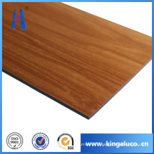Fireproof Kitchen Decorated Wood Aluminum Composite Wall Cladding